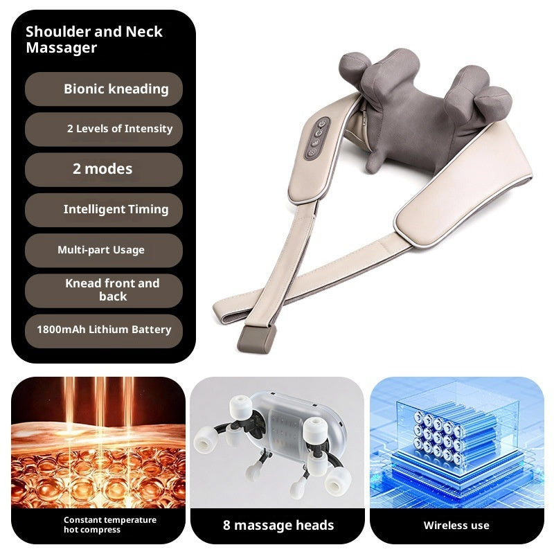 8-Head Neck and Shoulder Massager