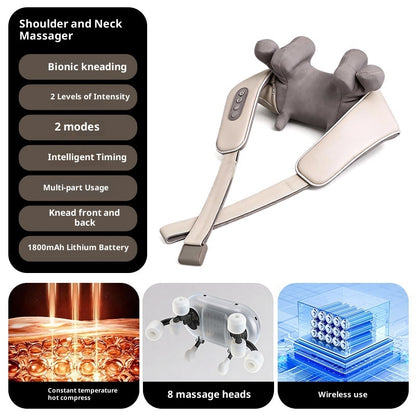 8-Head Neck and Shoulder Massager